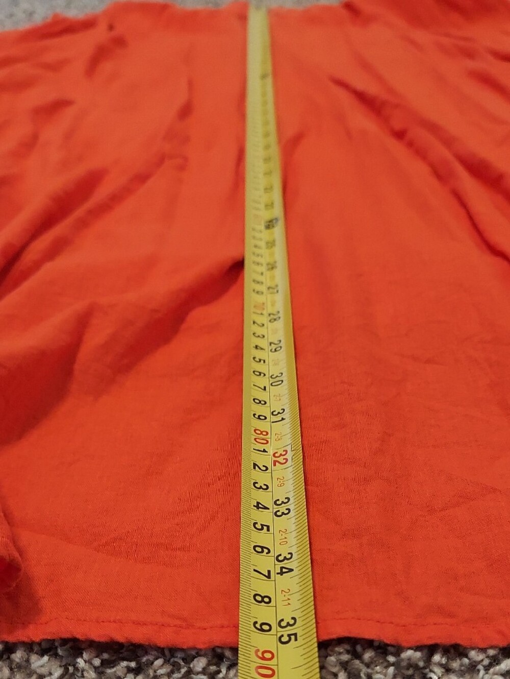 Universal Thread Orange Maxi A- Line Flowy Skirt Size Small - Picture 4 of 6